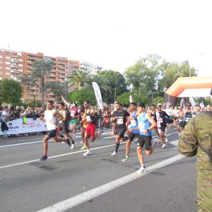 Start van de marathon/halve marathon.