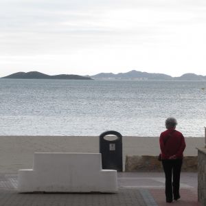 Mar Menor en aan de overkant La Manga. Mar Menor en aan de overkant La Manga.