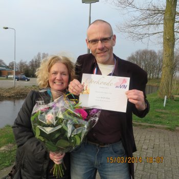 Onzeker André op Vredesloop.